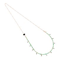Collana Maman et Sophie Donna smeraldo e rodocrosite in Argento Smeraldo GCISF2SMSP - GCISF2SMSP